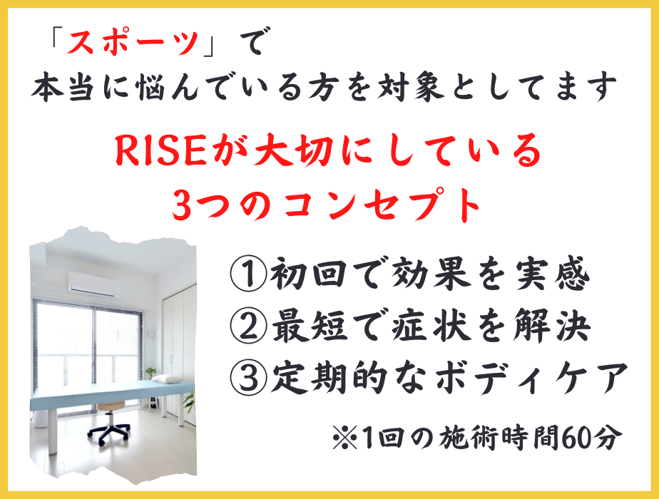 Body Conditioning Center RISE コンセプト